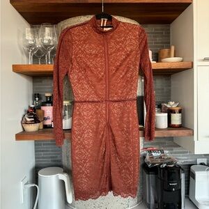 Aritzia Wilfred Janvry Lace Bodycon Dress NWOT